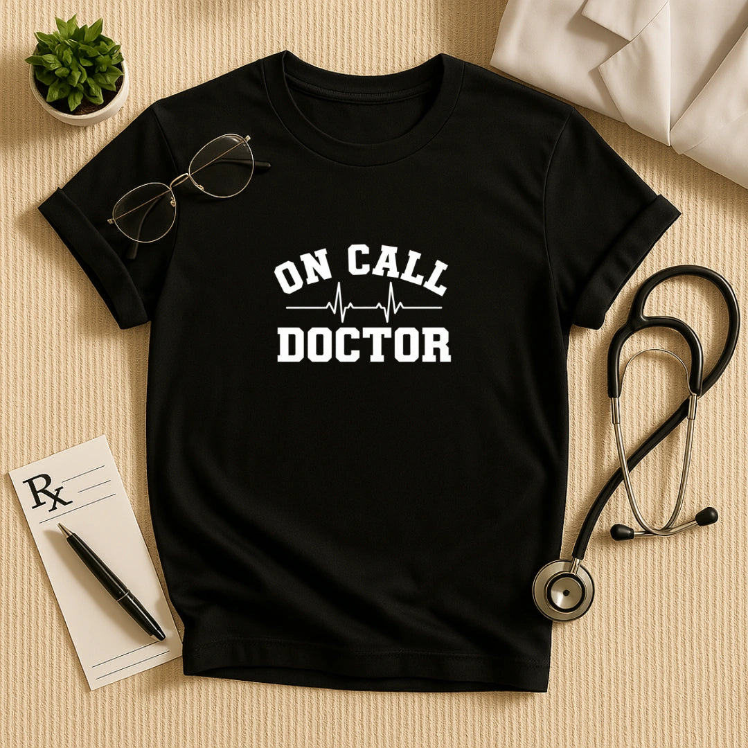 On Call Doctor Heartbeat T-Shirt