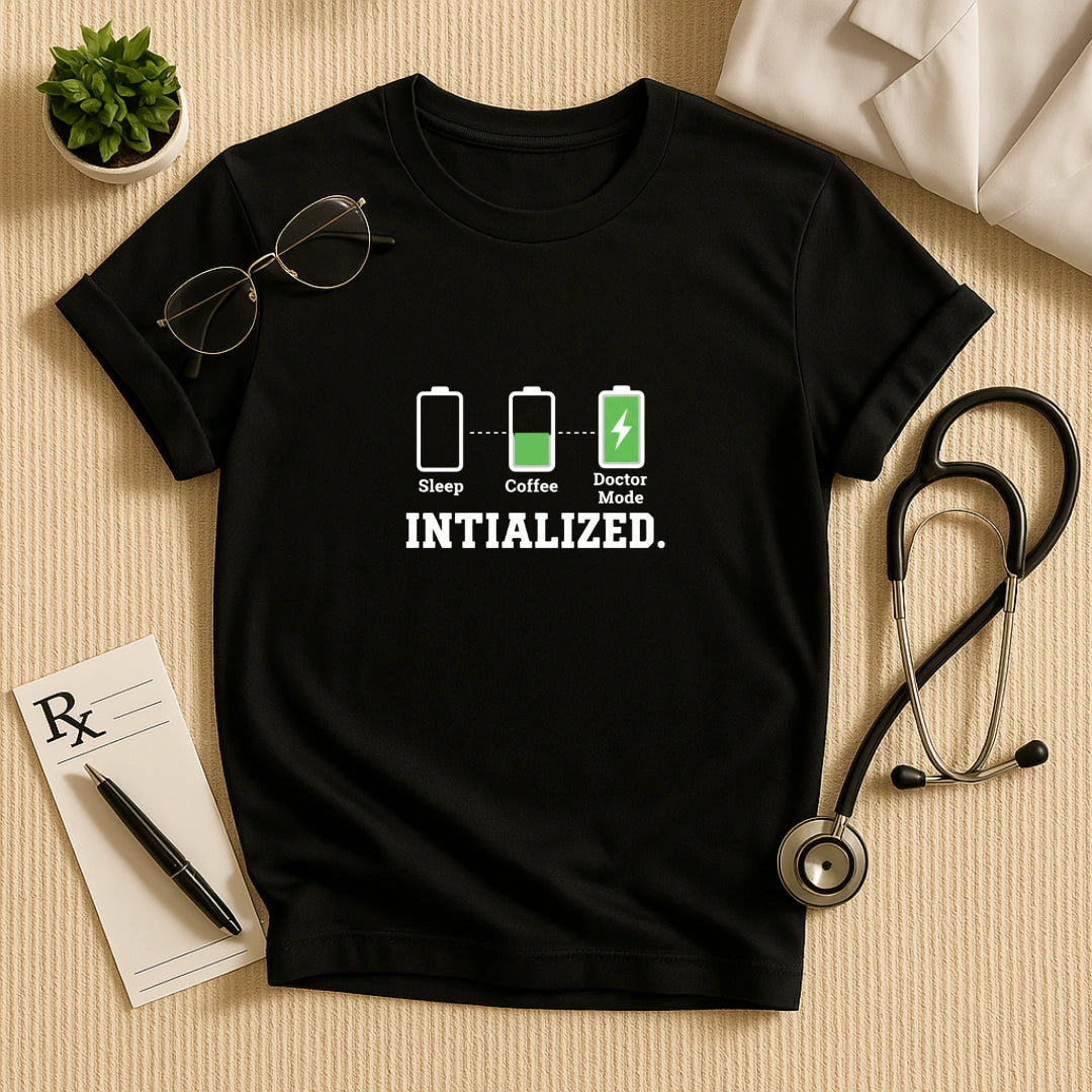 Doctor Mode Initialized Battery T-Shirt