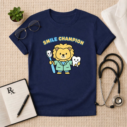 Smile Champion Lion Dentist T-Shirt