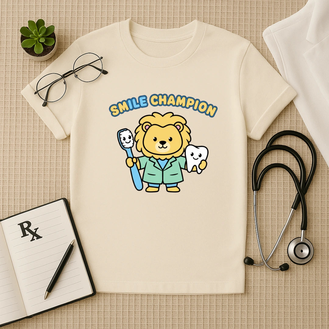Smile Champion Lion Dentist T-Shirt