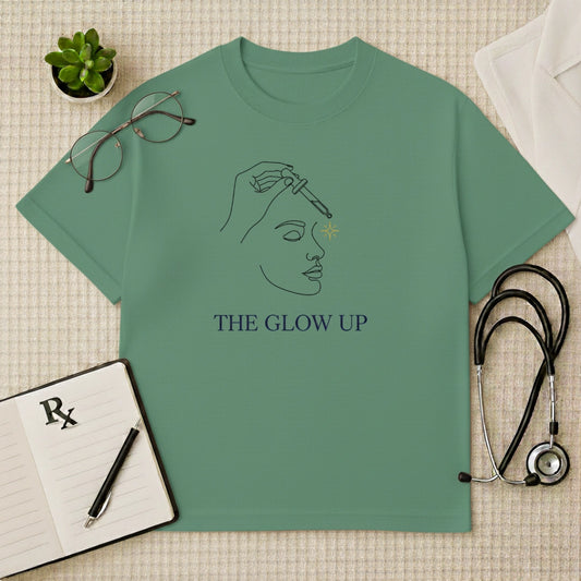 The Glow Up Serum Art Oversized T-Shirt