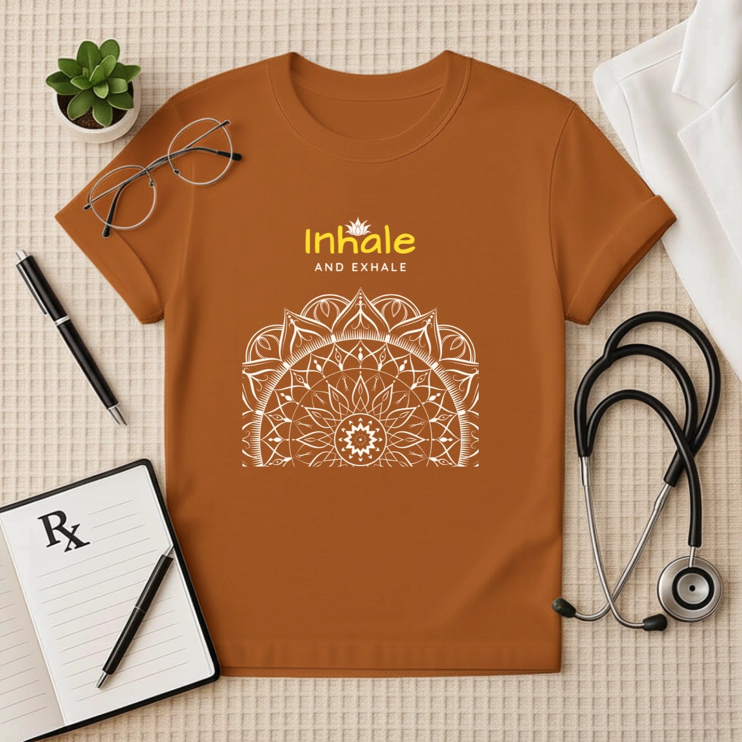 "Inhale & Exhale" Mandala T-Shirt