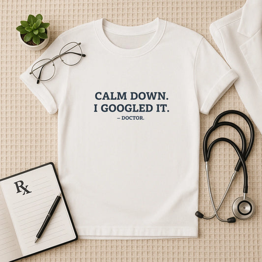 Calm Down I Googled It Funny T-Shirt