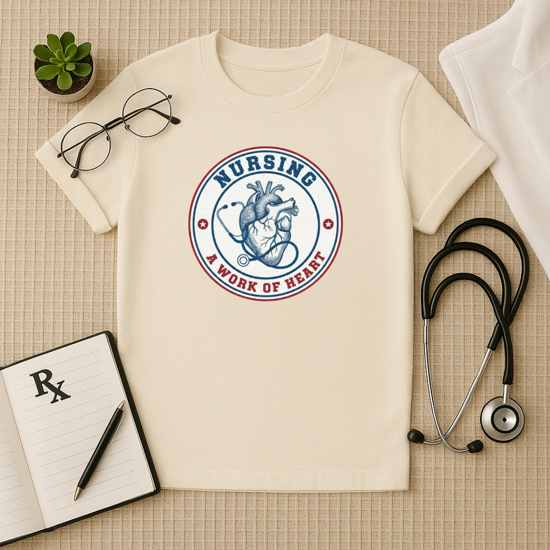 Nursing A Work of Heart T-Shirt