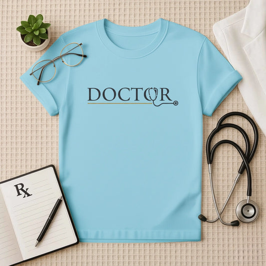 Premium Minimalist DOCTOR Stethoscope T-Shirt