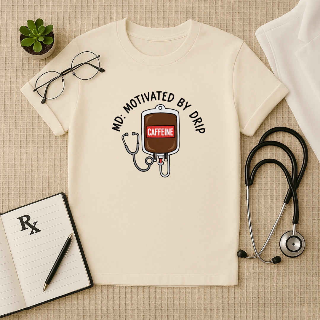 MD: Motivated By Drip Caffeine IV T-Shirt
