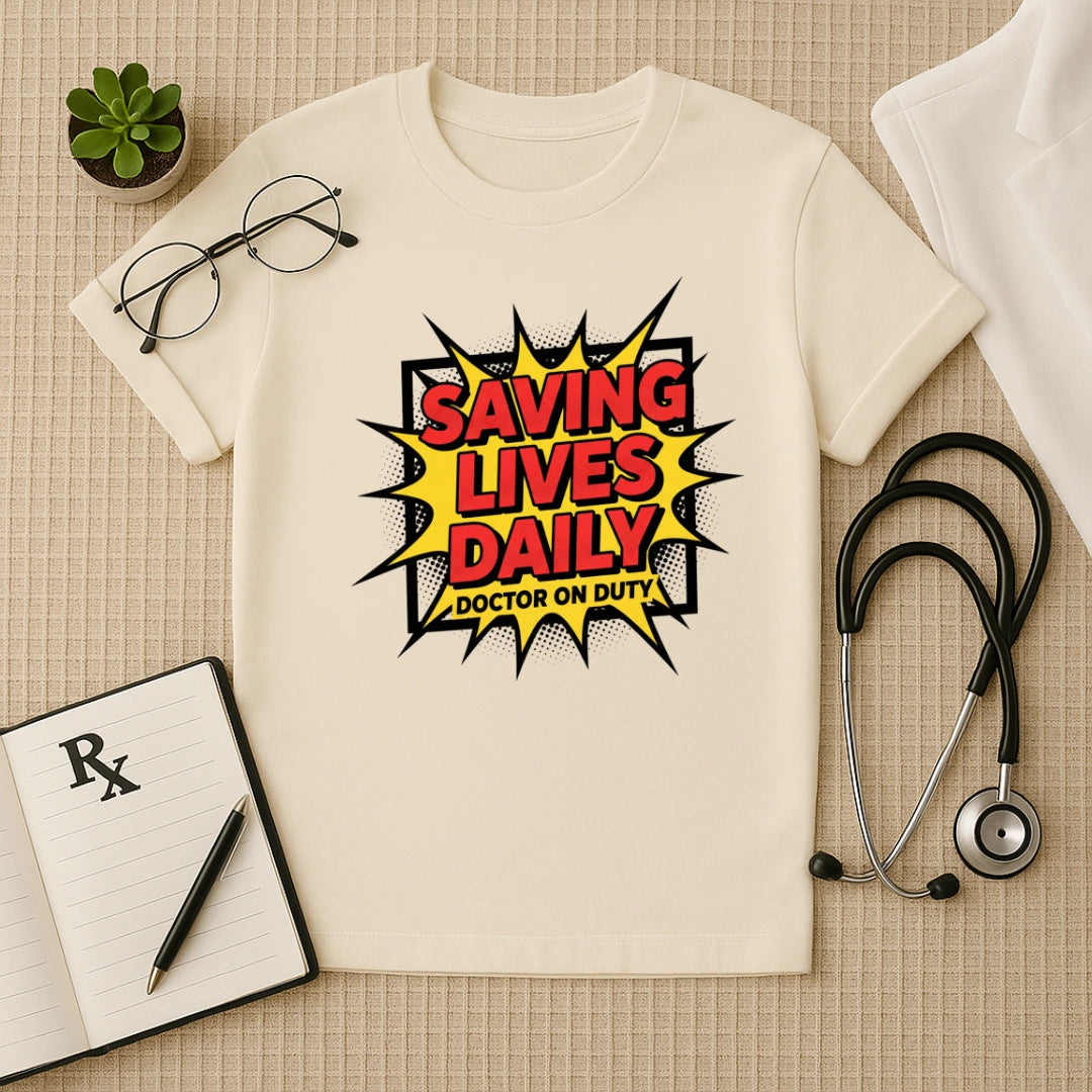 Saving Lives Daily Comic Edition Doctor T-Shirt