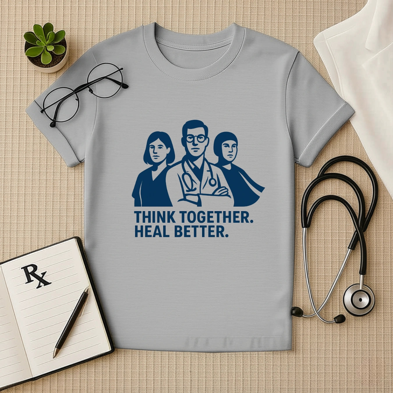 Think Together Heal Better T-Shirt | Unisex Fit for Healthcare Workers