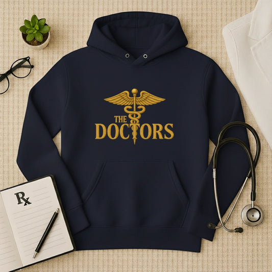 Premium "The Doctors" Caduceus Graphic Cotton Hoodie