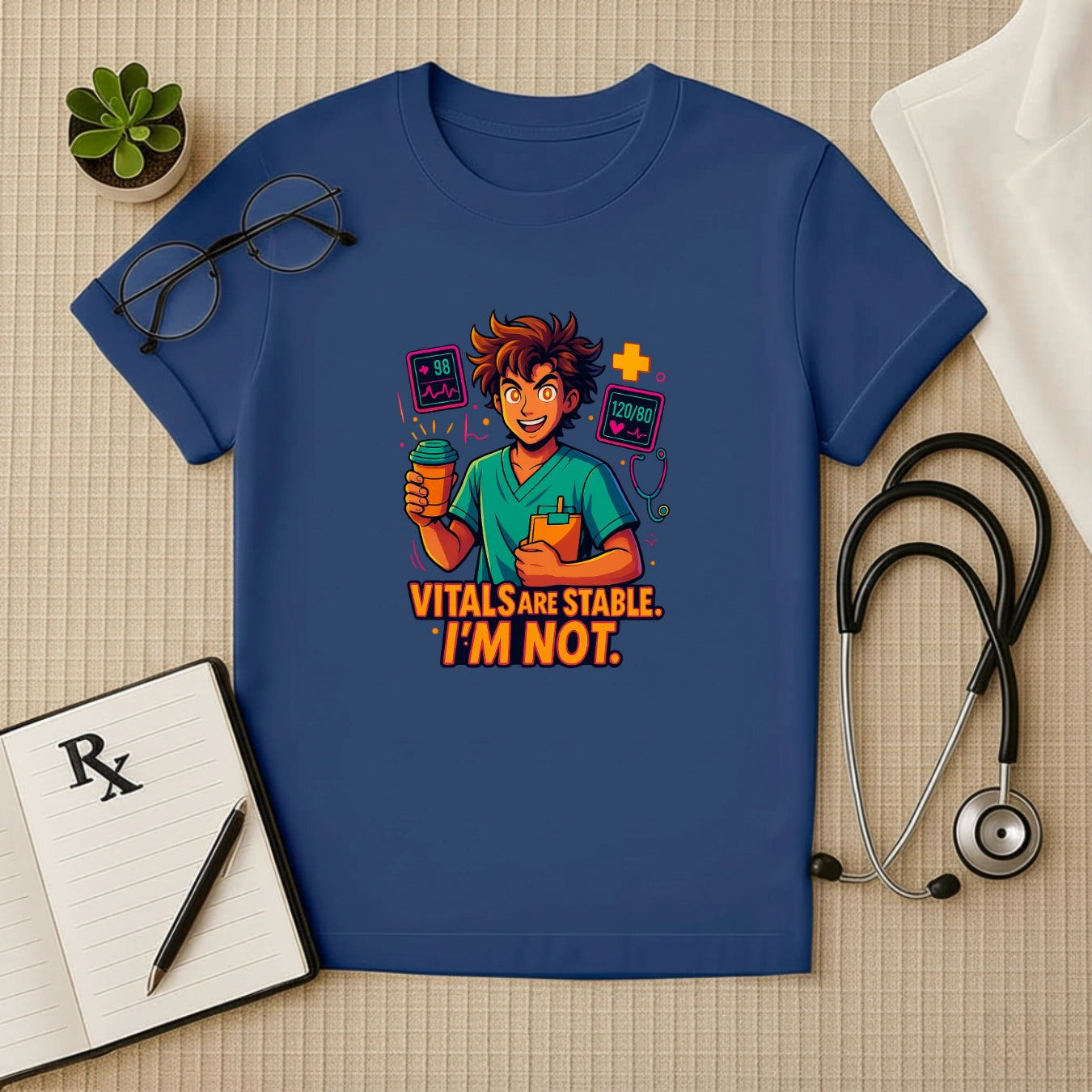 Funny Doctor T-Shirt: Medical Humor Vitals Tee