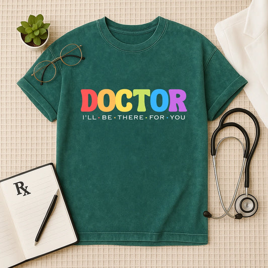 Doctor Oversized Acid Wash Aesthetic T-Shirt
