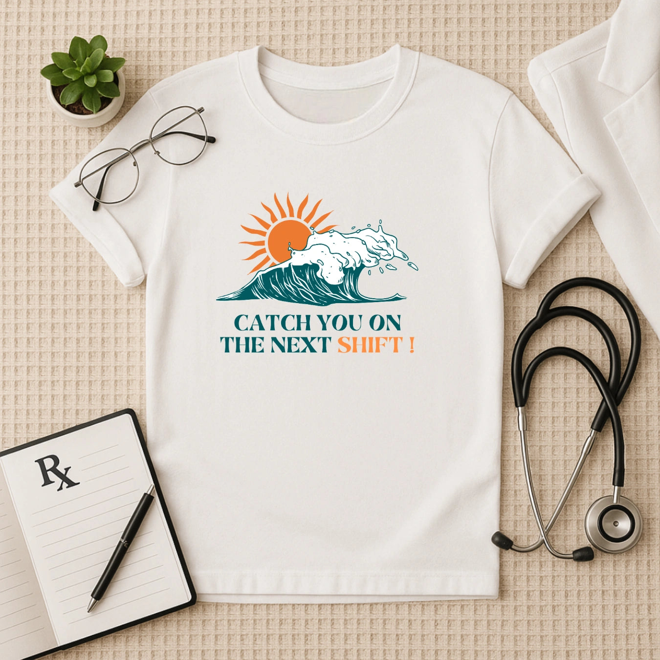Wave Doctor Tee - Catch You On The Next Shift Unisex T-shirt