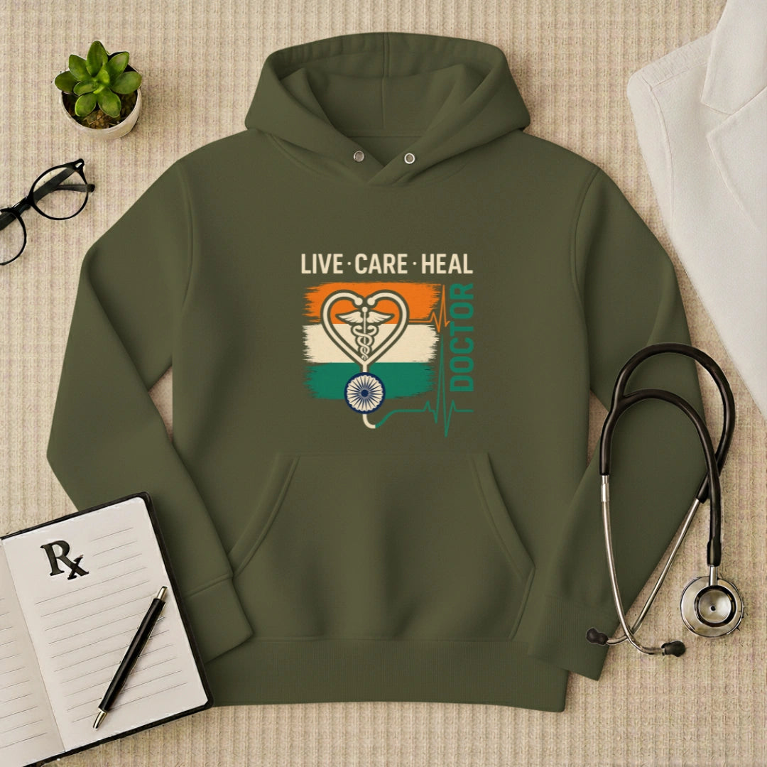Live Care Heal: Premium Medical Professional Hoodie