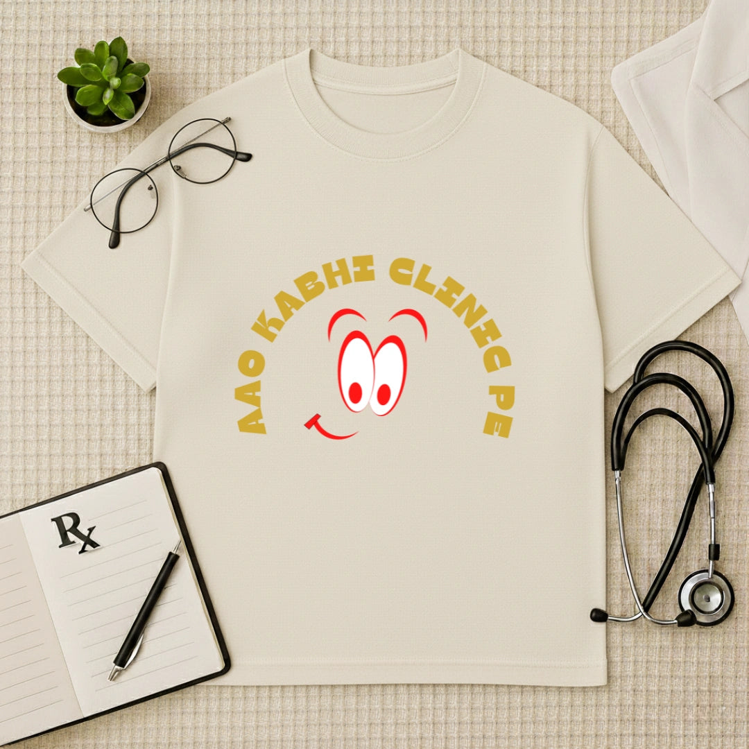 Aao Kabhi Clinic Pe Oversized Tee