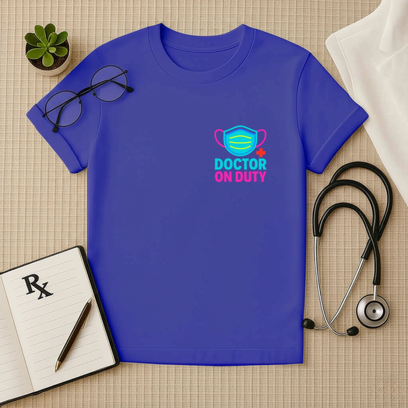 Doctor On Duty – Bold & Bright Unisex T-shirt for Healthcare Heroes