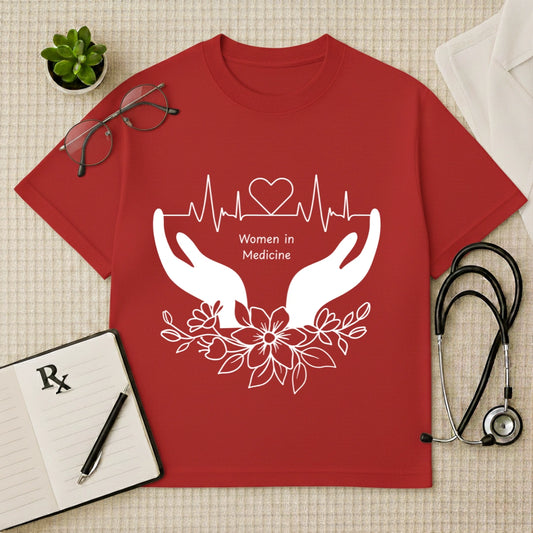 Women in Medicine Doctor Graphic Oversized T-Shirt
