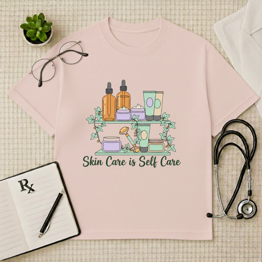 Skin Care is Self Care Oversized T-Shirt