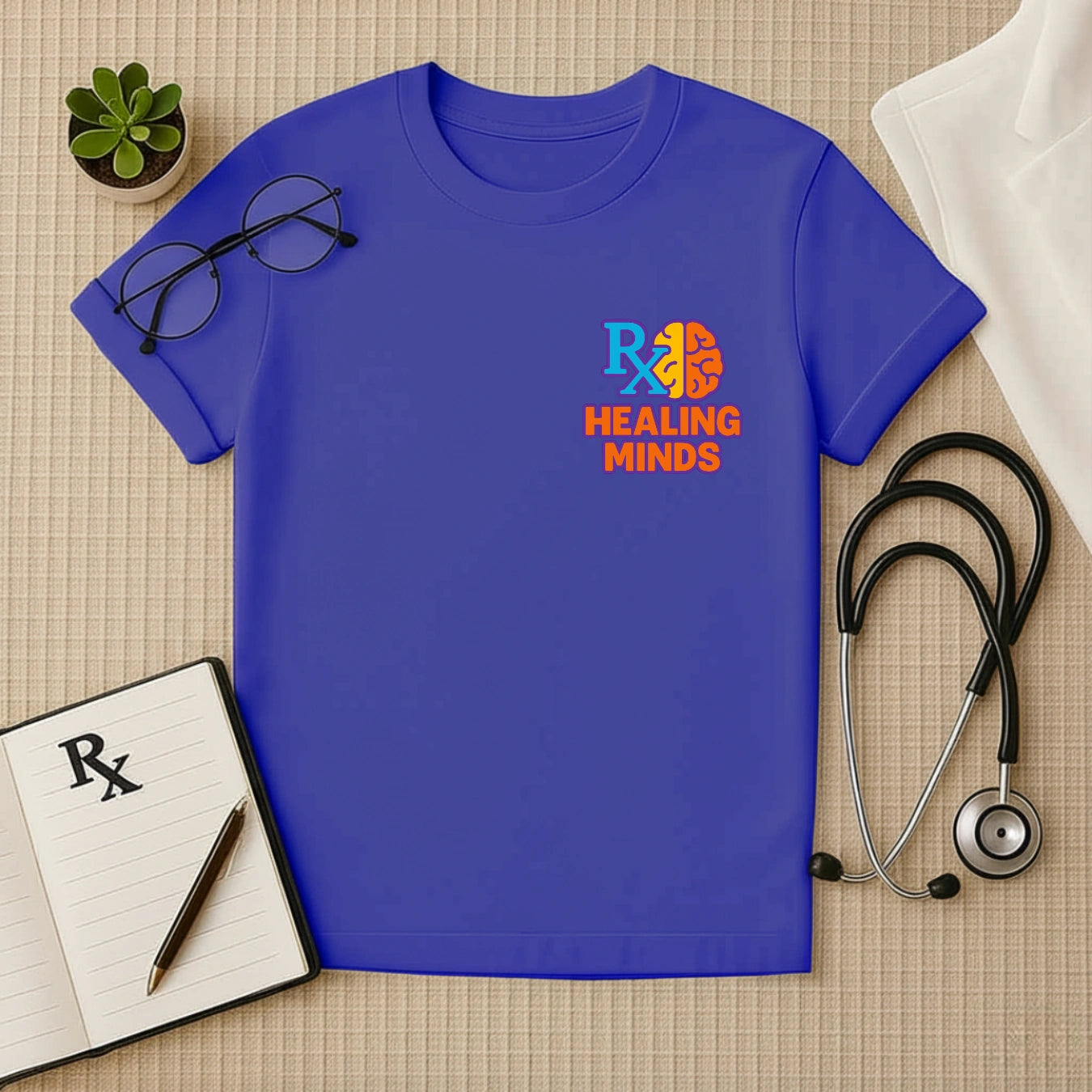 Rx Healing Minds – Mental Health Awareness Doctor T-shirt
