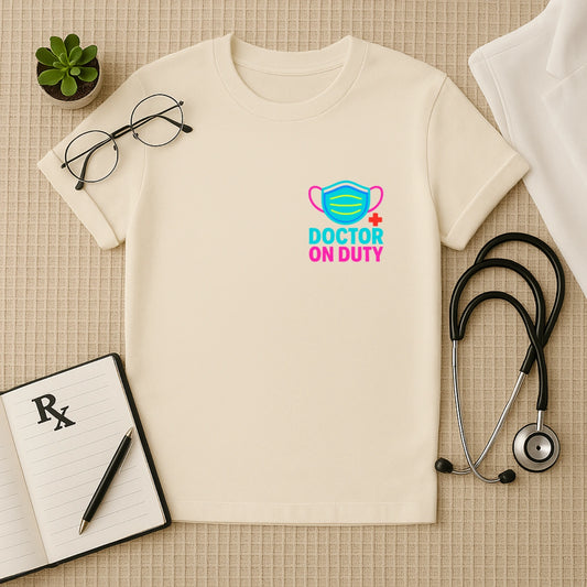 Doctor On Duty – Bold & Bright Unisex T-shirt for Healthcare Heroes