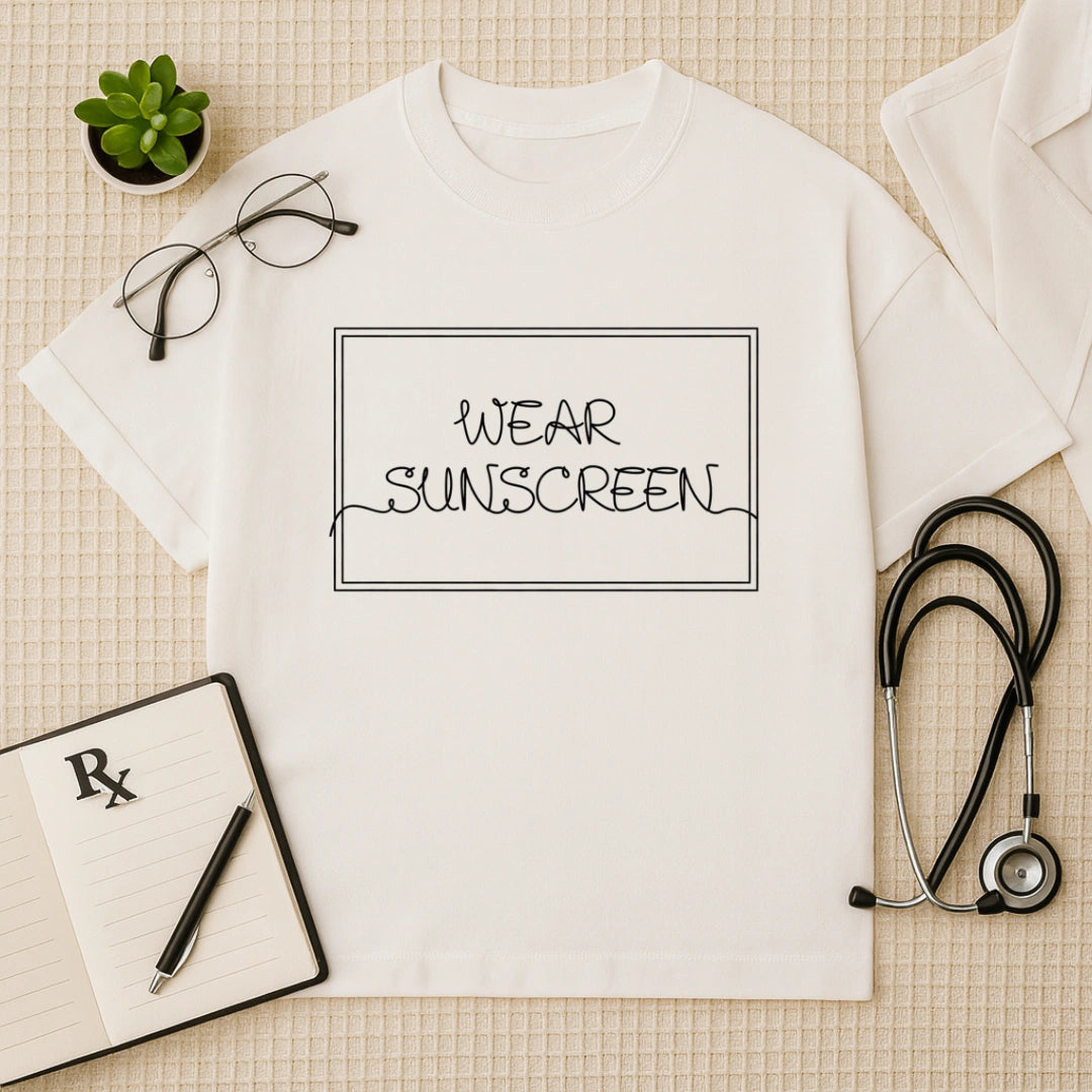 Wear Sunscreen Oversized T-Shirt