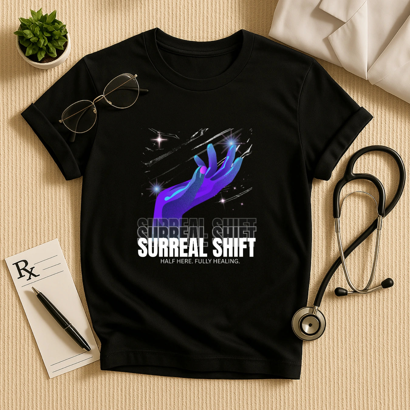 Mindful Medical Tee - Surreal Shift Healing Doctor Unisex T-Shirt