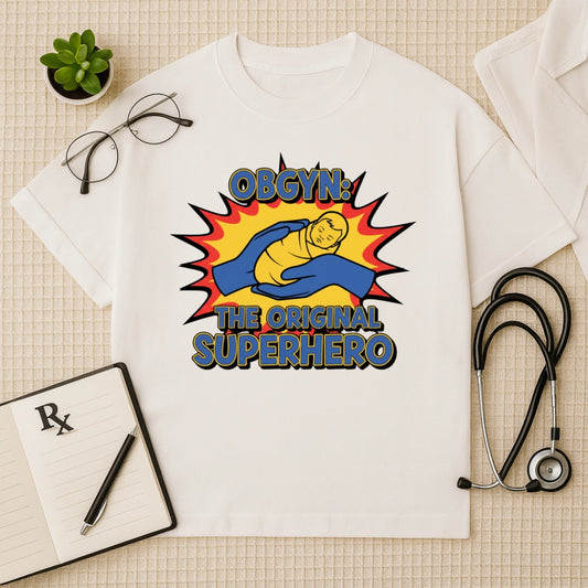 OBGYN Superhero T-shirt: The Original Life Saver Tee