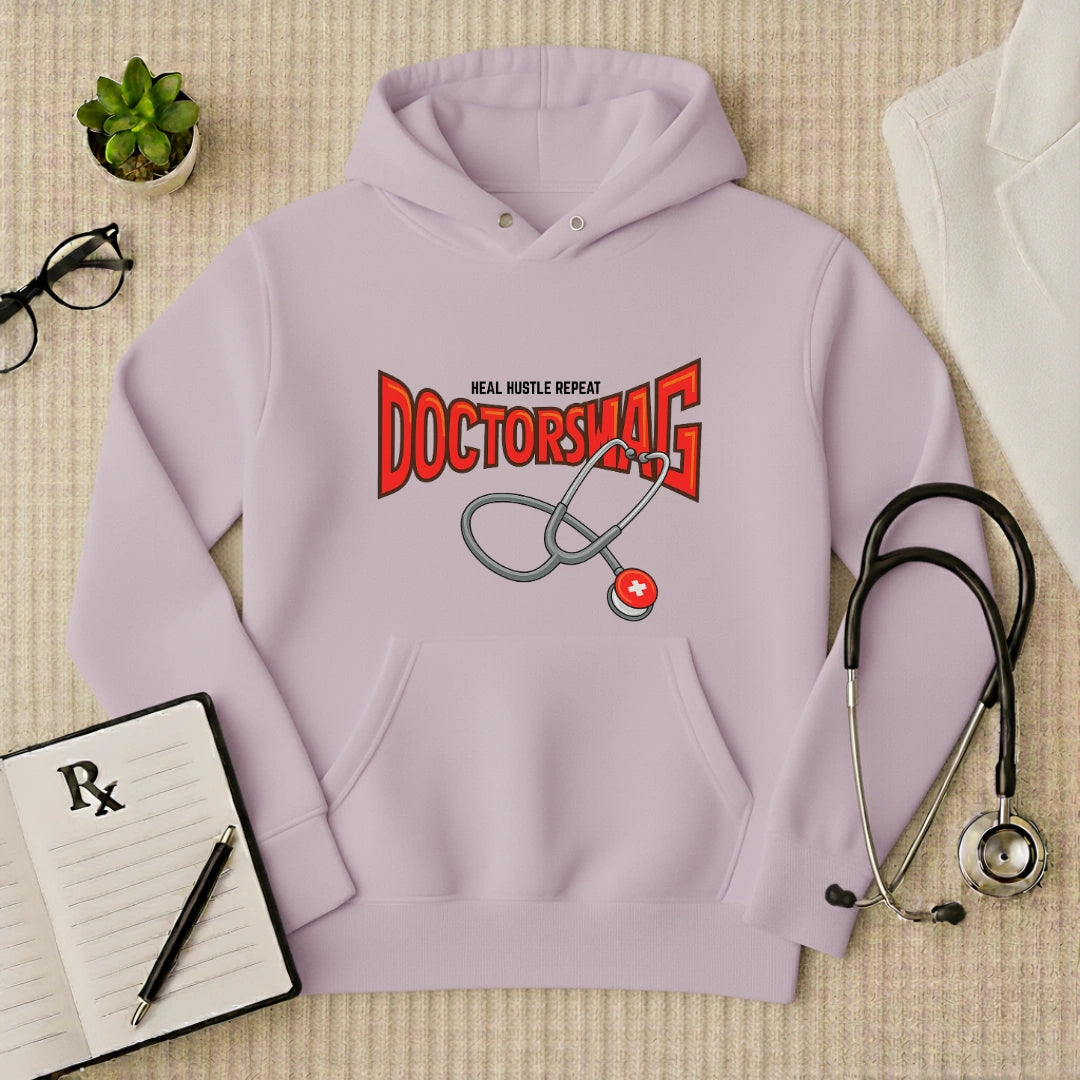 DoctorSwag "Heal Hustle Repeat" Premium Medical Hoodie