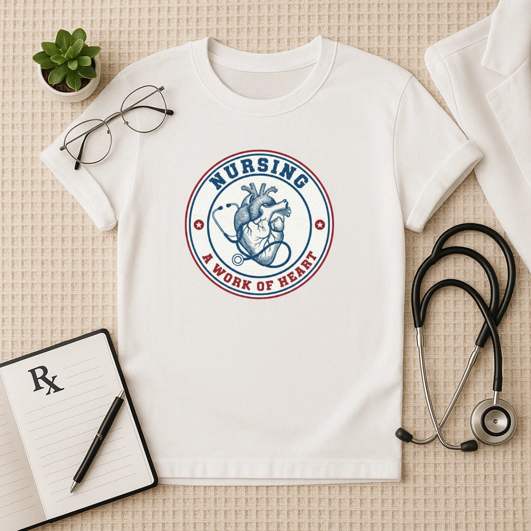 Nursing A Work of Heart T-Shirt