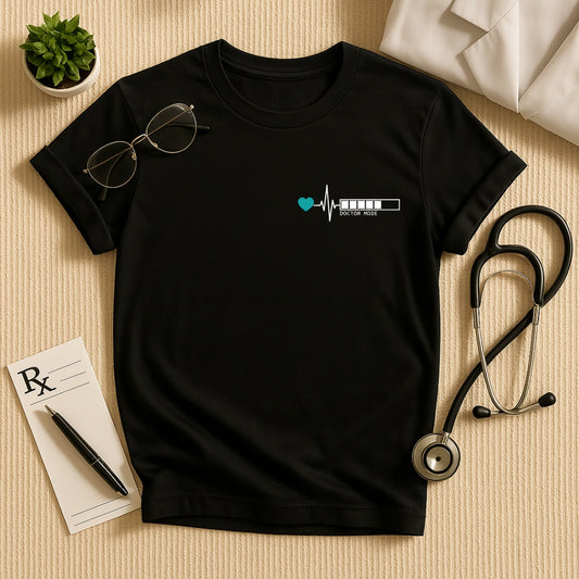 Doctor Mode Heartbeat Minimalist T-Shirt