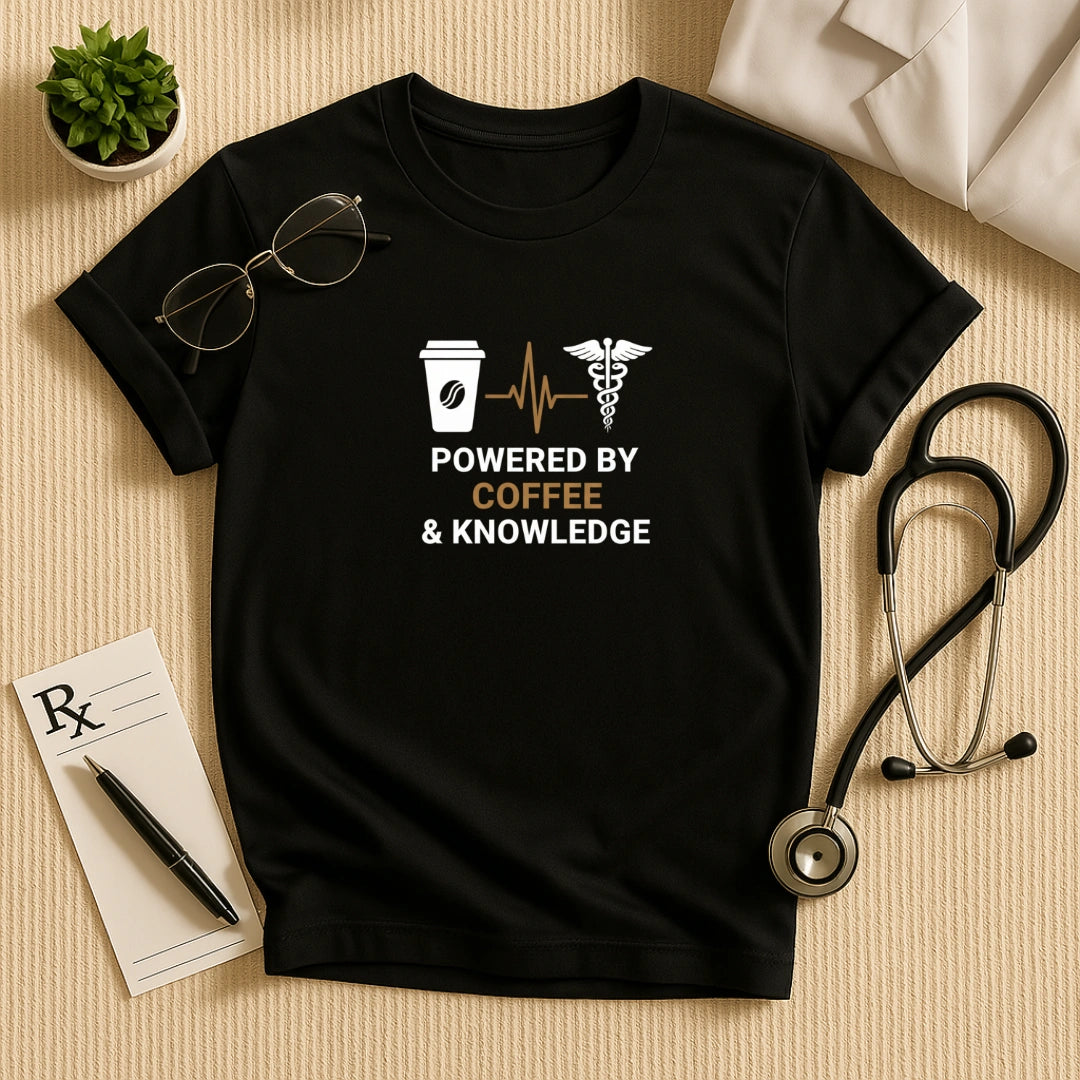Powered by Coffee & Knowledge T-Shirt
