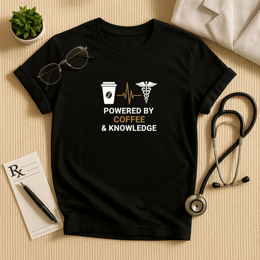 Powered by Coffee & Knowledge T-Shirt