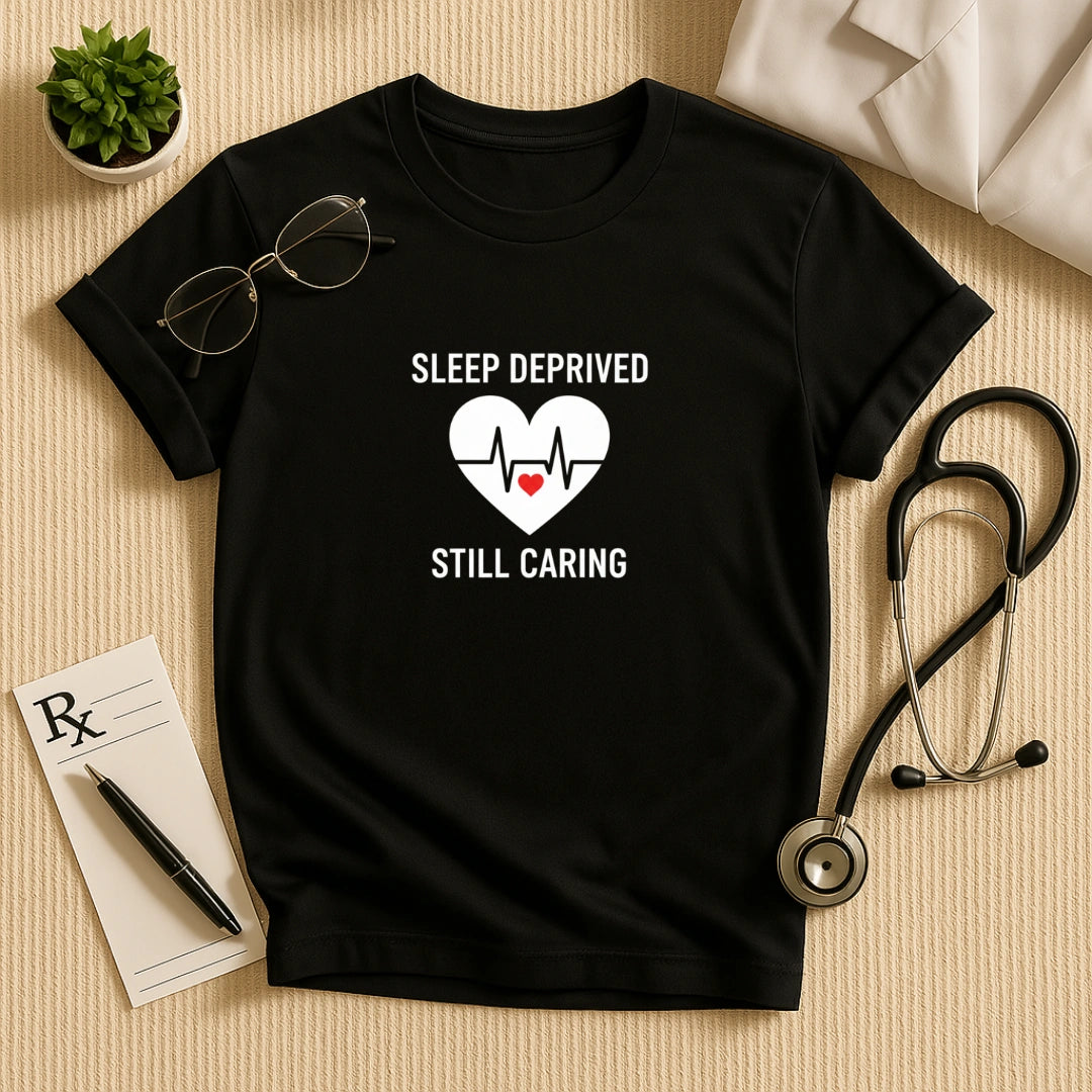 Sleep Deprived Still Caring T-Shirt