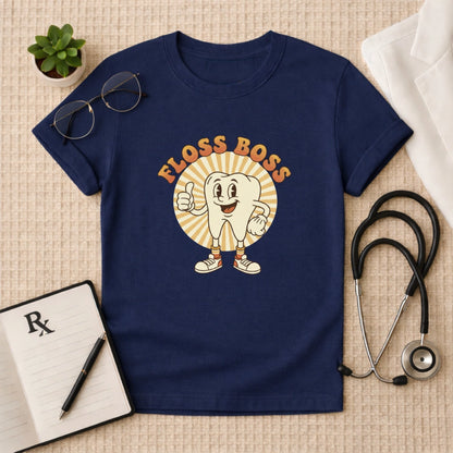 Floss Boss Retro Dental T-Shirt