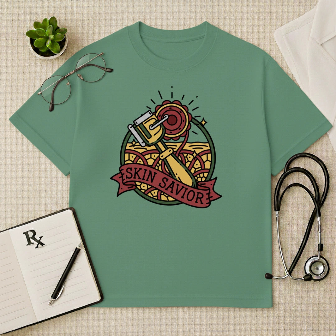 Skin Savior Tattoo Art Oversized T-Shirt