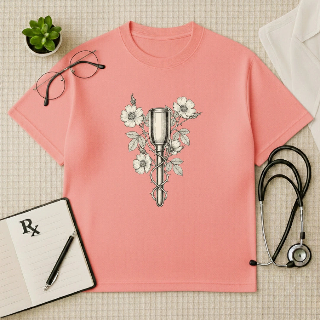 Floral Pinard Horn Gynae Oversized T-Shirt