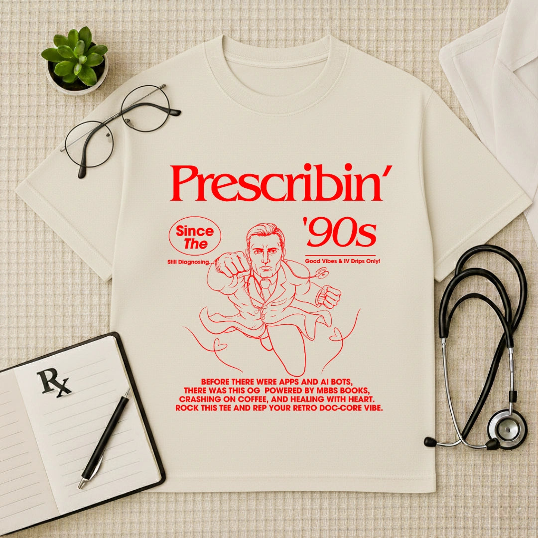Prescribin’ 90s Retro Doc Swag Oversized Tee