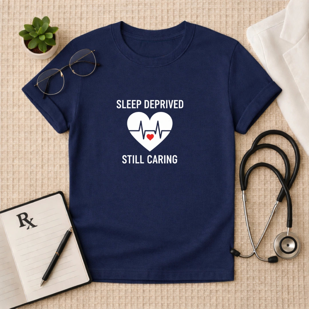 Sleep Deprived Still Caring T-Shirt