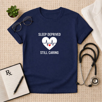 Sleep Deprived Still Caring T-Shirt
