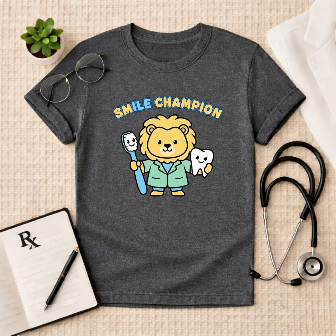Smile Champion Lion Dentist T-Shirt
