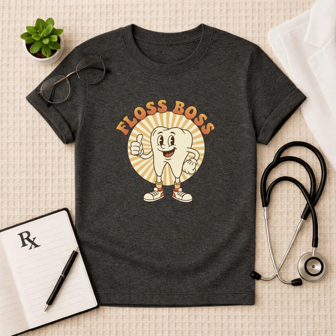 Floss Boss Retro Dental T-Shirt
