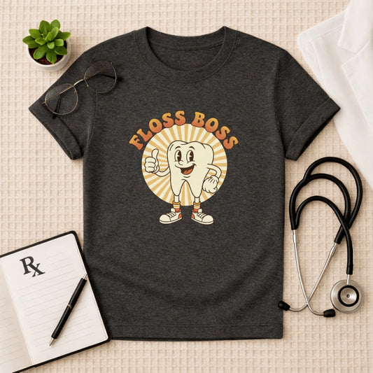 Floss Boss Retro Dental T-Shirt