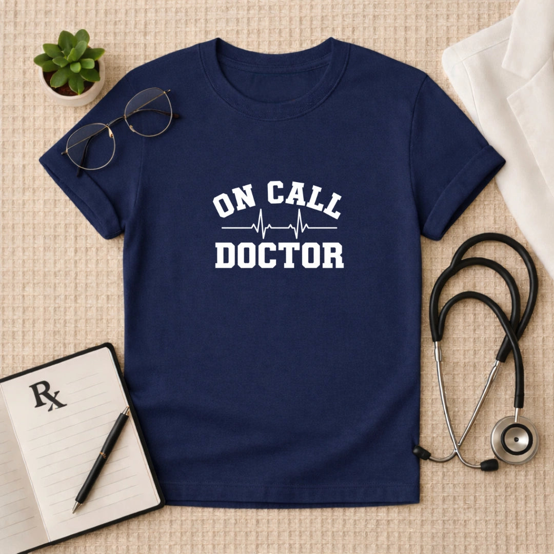 On Call Doctor Heartbeat T-Shirt