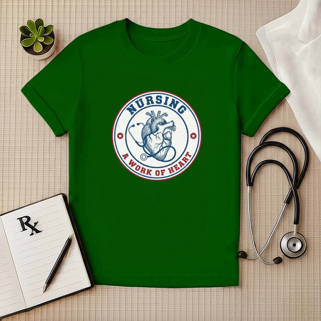 Nursing A Work of Heart T-Shirt