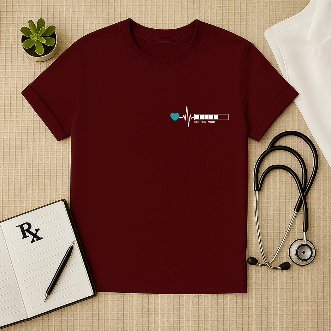 Doctor Mode Heartbeat Minimalist T-Shirt