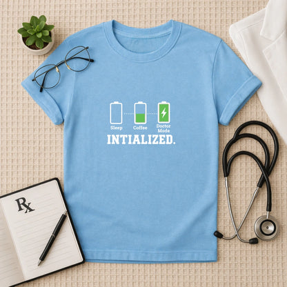 Doctor Mode Initialized Battery T-Shirt