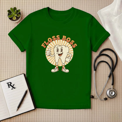 Floss Boss Retro Dental T-Shirt