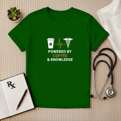 Powered by Coffee & Knowledge T-Shirt