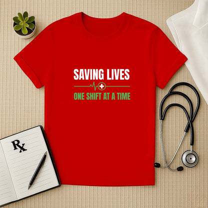 Saving Lives One Shift At A Time T-Shirt