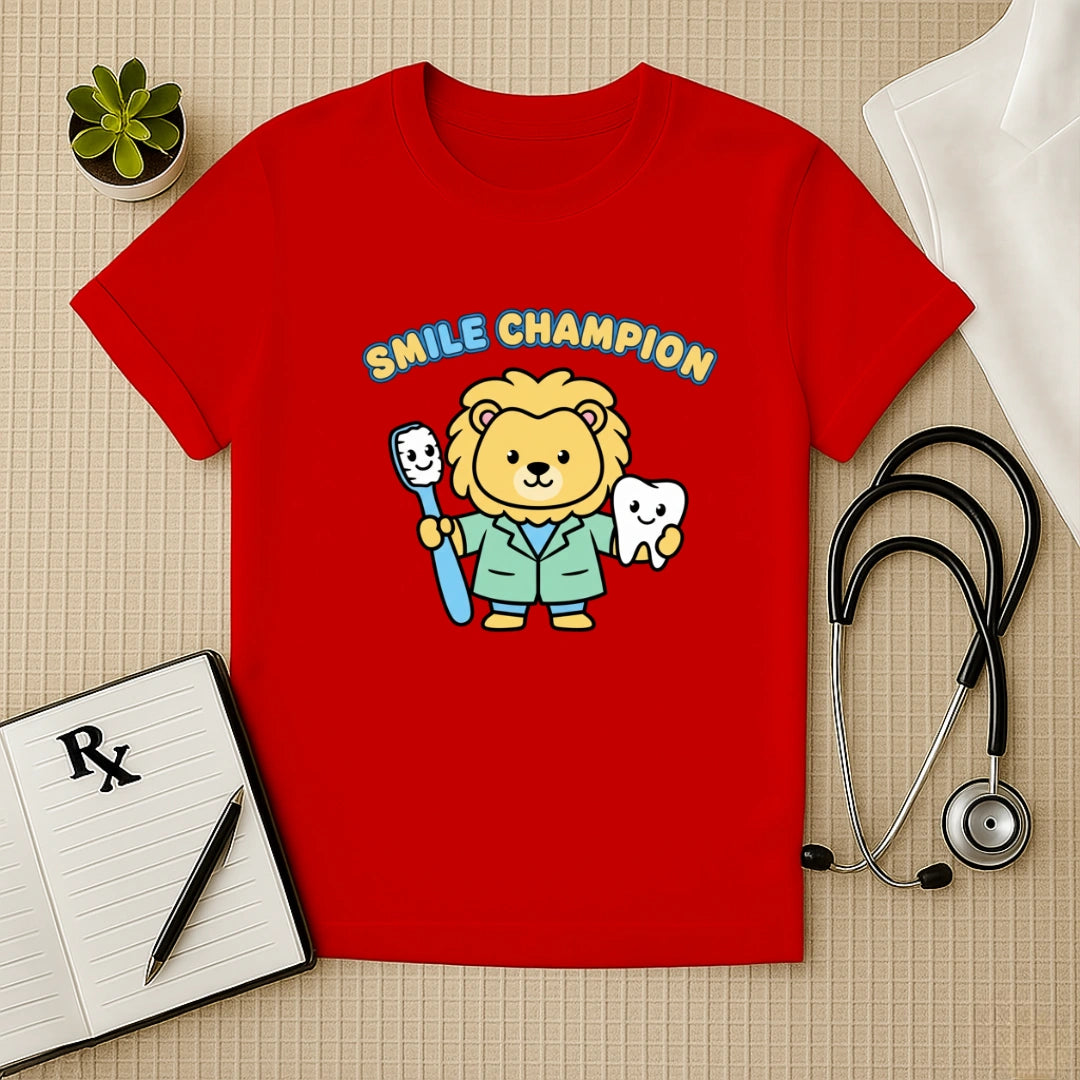 Smile Champion Lion Dentist T-Shirt
