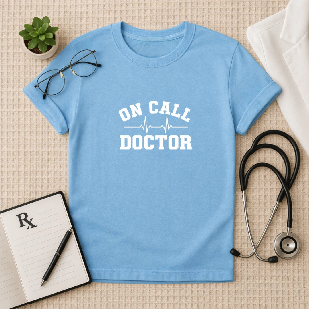 On Call Doctor Heartbeat T-Shirt